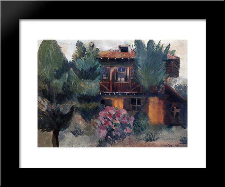 Persian House 20x24 Black Modern Wood Framed Art Print Poster by Saryan, Martiros