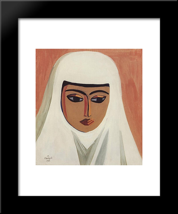 Persian Woman 20x24 Black Modern Wood Framed Art Print Poster by Saryan, Martiros