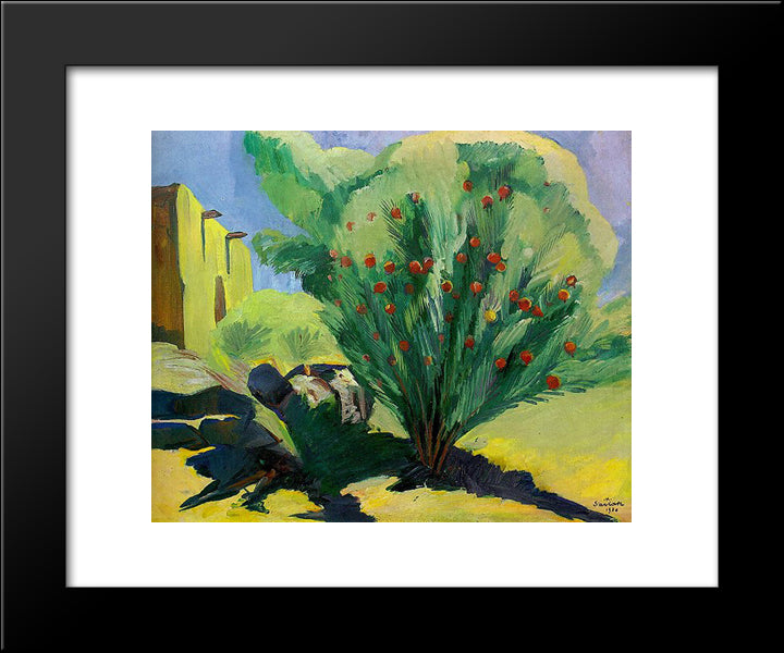 Pomegranate 20x24 Black Modern Wood Framed Art Print Poster by Saryan, Martiros