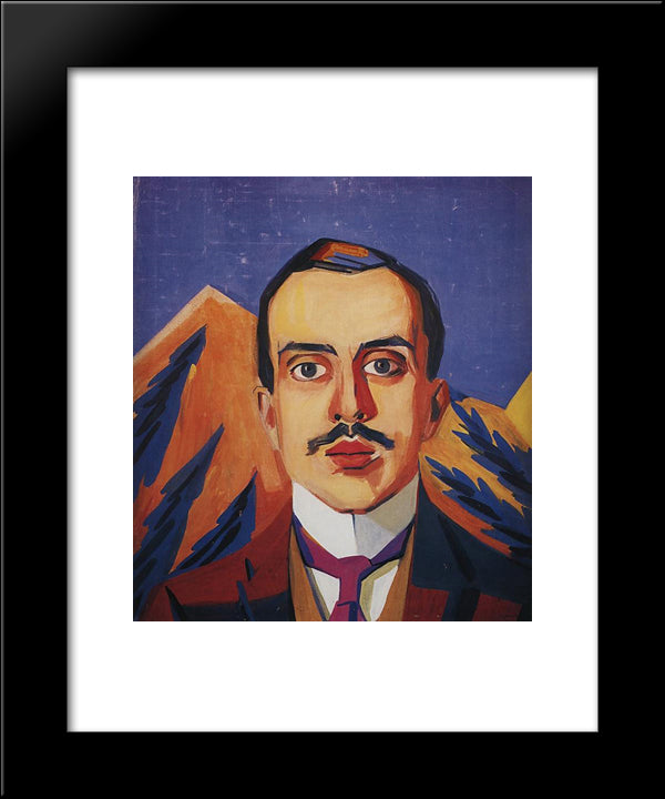 Portrait Of I. Shchukin 20x24 Black Modern Wood Framed Art Print Poster by Saryan, Martiros
