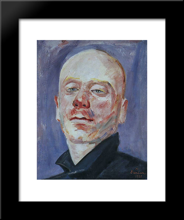 Portrait Of Karen Kamsarakan 20x24 Black Modern Wood Framed Art Print Poster by Saryan, Martiros