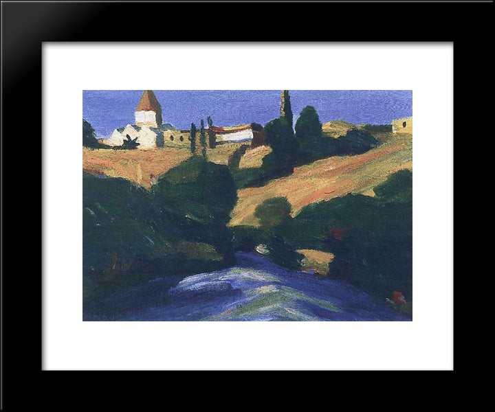 Surb Sarkis (St. Sarkis Church In Yerevan) 20x24 Black Modern Wood Framed Art Print Poster by Saryan, Martiros