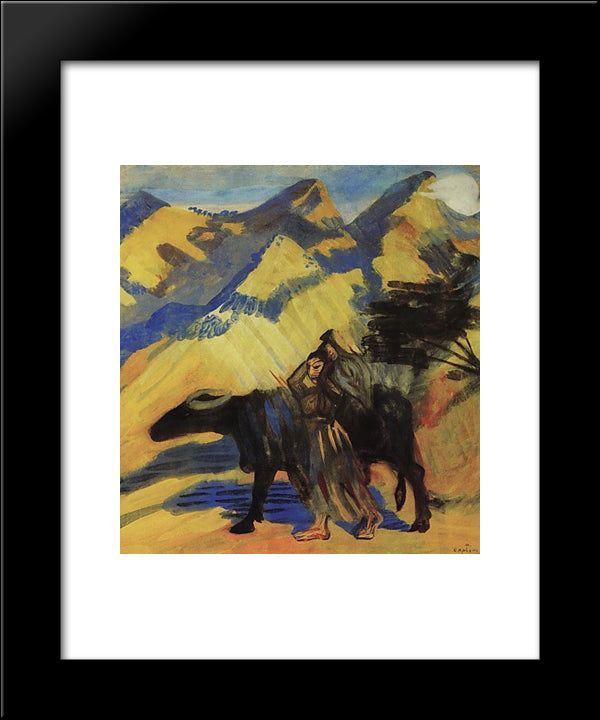 To The Spring 20x24 Black Modern Wood Framed Art Print Poster by Saryan, Martiros