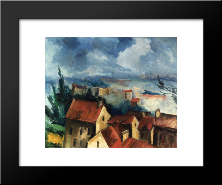 Beauce Landscape 20x24 Black Modern Wood Framed Art Print Poster by Vlaminck, Maurice