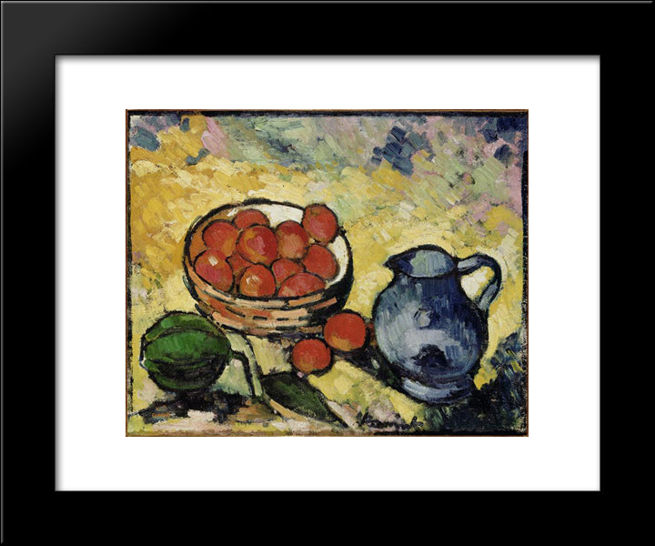 Still Life 20x24 Black Modern Wood Framed Art Print Poster by Vlaminck, Maurice