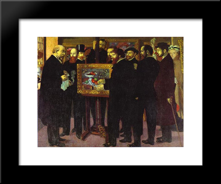 Homage To Cezanne 20x24 Black Modern Wood Framed Art Print Poster by Denis, Maurice