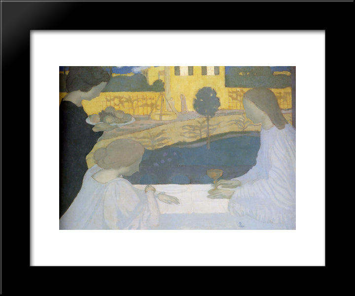 Martha And Mary 20x24 Black Modern Wood Framed Art Print Poster by Denis, Maurice