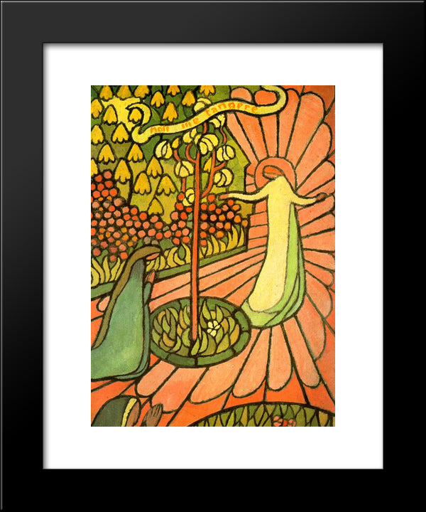 Noli Me Tangere 20x24 Black Modern Wood Framed Art Print Poster by Denis, Maurice