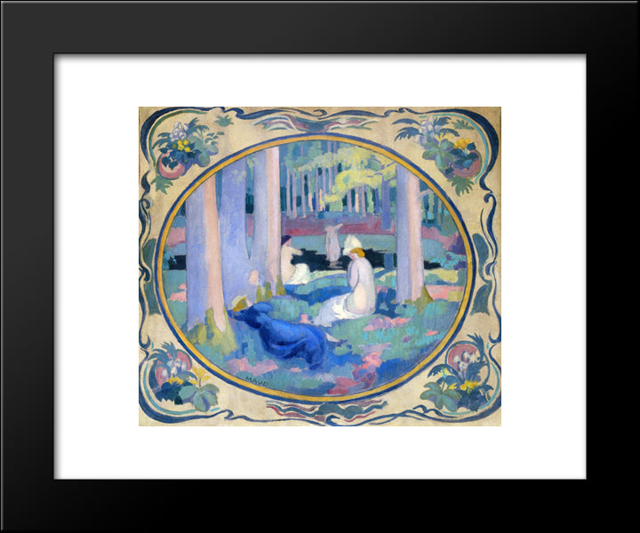 The Sacred Wood 20x24 Black Modern Wood Framed Art Print Poster by Denis, Maurice