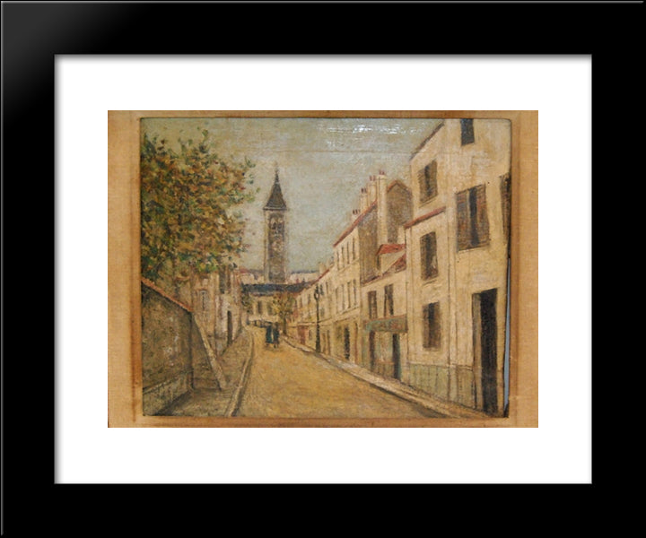 Church Of Saint John The Baptiste 20x24 Black Modern Wood Framed Art Print Poster by Utrillo, Maurice