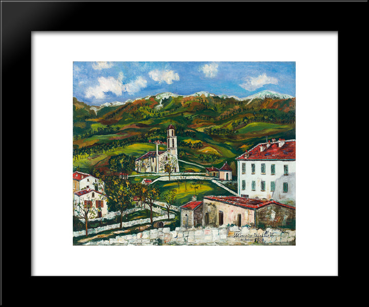 Untitled 20x24 Black Modern Wood Framed Art Print Poster by Utrillo, Maurice