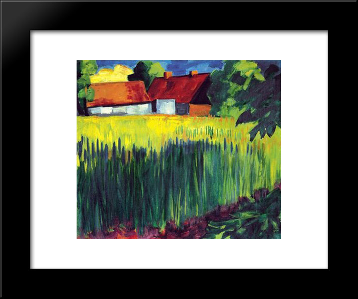 Kornfeld 20x24 Black Modern Wood Framed Art Print Poster by Pechstein, Max