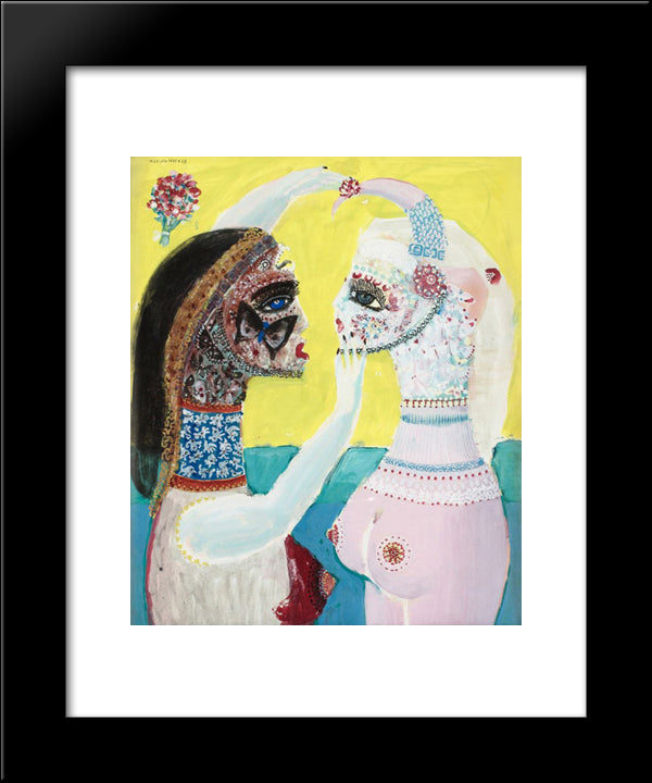 Unknown Title 20x24 Black Modern Wood Framed Art Print Poster by Svanberg, Max Walter