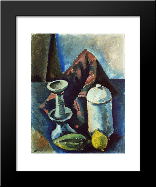 Still Life 20x24 Black Modern Wood Framed Art Print Poster by Weber, Max