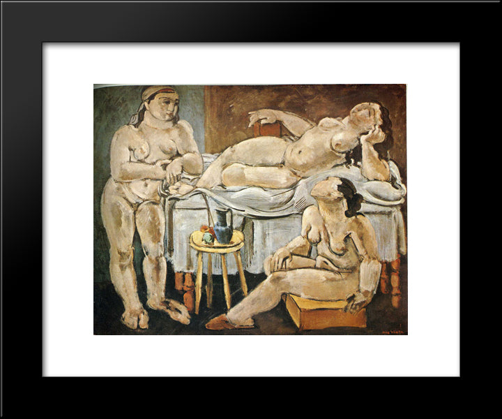 Tranquility 20x24 Black Modern Wood Framed Art Print Poster by Weber, Max