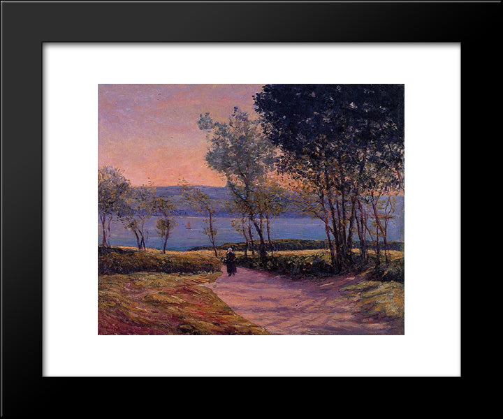 Landscape By The Water 20x24 Black Modern Wood Framed Art Print Poster by Maufra, Maxime