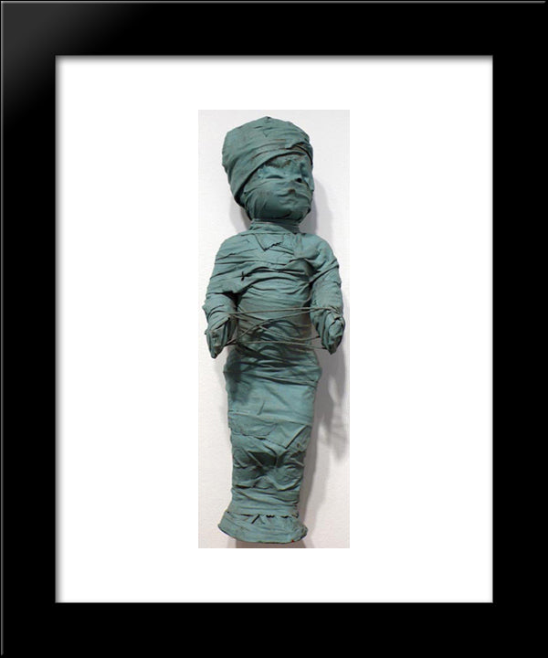 Wrapped Doll (Cat'S Cradle) 20x24 Black Modern Wood Framed Art Print Poster by Wilson, May
