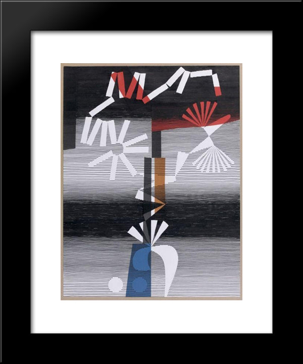 Transfiguration Du Jongleur 20x24 Black Modern Wood Framed Art Print Poster by Seuphor, Michel