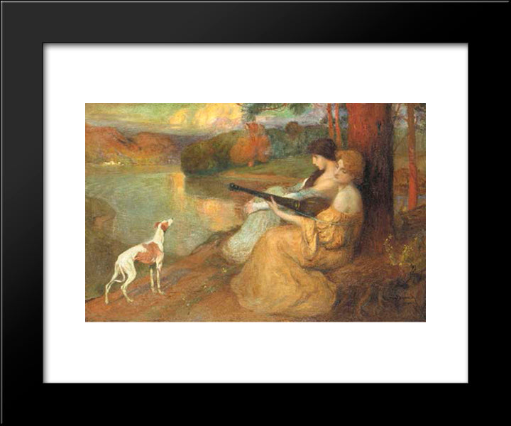 Harmonie Du Soir 20x24 Black Modern Wood Framed Art Print Poster by Simonidy, Michel