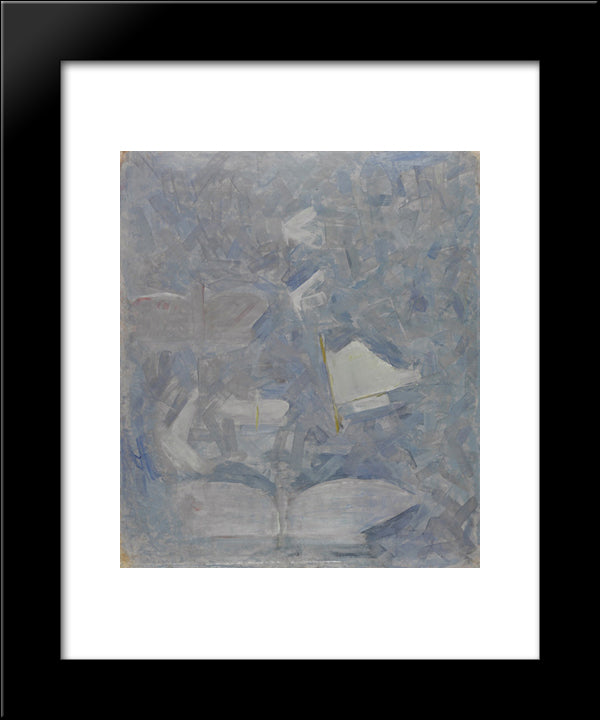Butterflies 20x24 Black Modern Wood Framed Art Print Poster by Ciurlionis, Mikalojus
