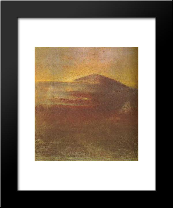 Deluge (Ii) 20x24 Black Modern Wood Framed Art Print Poster by Ciurlionis, Mikalojus