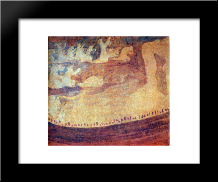 Fugue 20x24 Black Modern Wood Framed Art Print Poster by Ciurlionis, Mikalojus