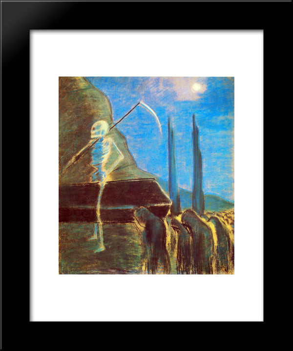 Funeral Symphony (V) 20x24 Black Modern Wood Framed Art Print Poster by Ciurlionis, Mikalojus