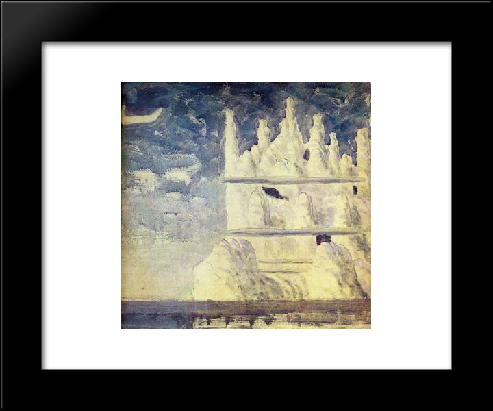 Journey Of The Prince (Iii) 20x24 Black Modern Wood Framed Art Print Poster by Ciurlionis, Mikalojus