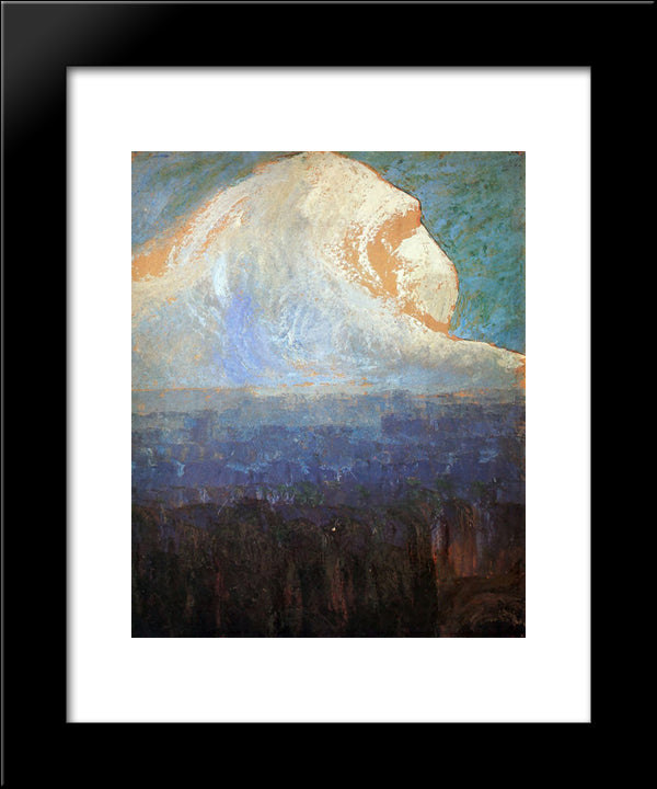 Mountain 20x24 Black Modern Wood Framed Art Print Poster by Ciurlionis, Mikalojus