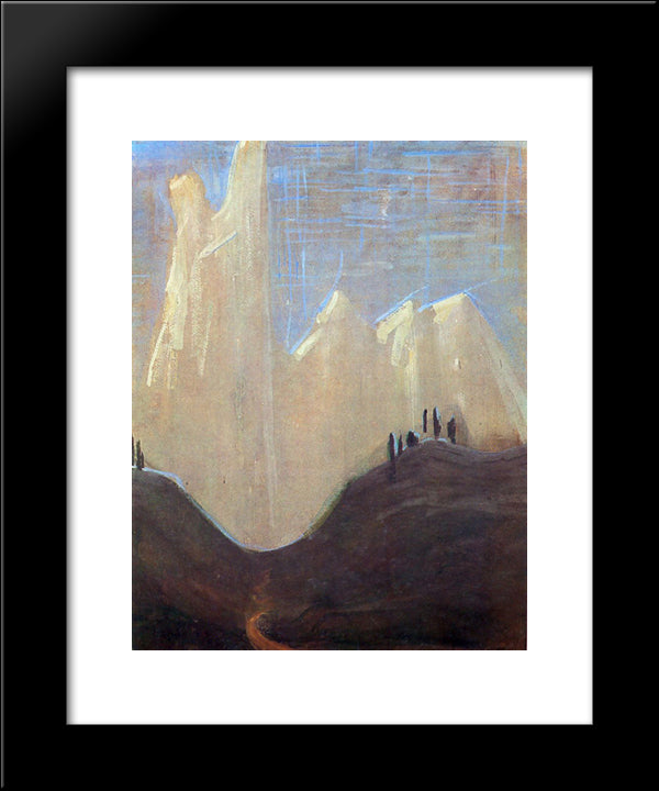 My Road (I) 20x24 Black Modern Wood Framed Art Print Poster by Ciurlionis, Mikalojus