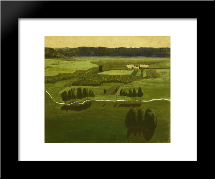 Raigardas (Ii) 20x24 Black Modern Wood Framed Art Print Poster by Ciurlionis, Mikalojus