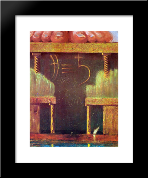 Rex Ii 20x24 Black Modern Wood Framed Art Print Poster by Ciurlionis, Mikalojus