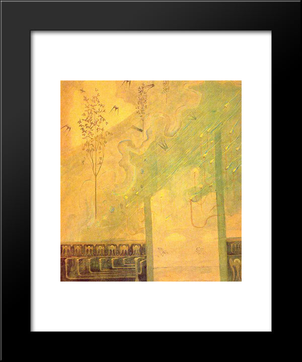 Scherzo (Sonata Of The Summer) 20x24 Black Modern Wood Framed Art Print Poster by Ciurlionis, Mikalojus