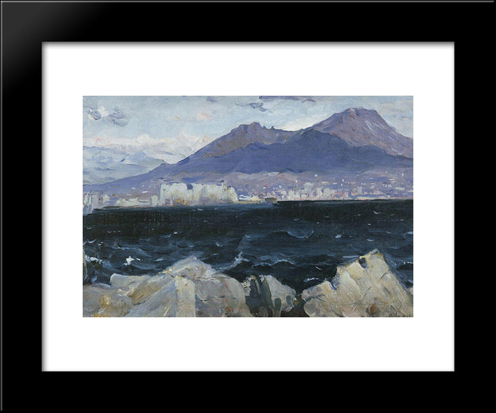 Adriatic Sea 20x24 Black Modern Wood Framed Art Print Poster by Nesterov, Mikhail