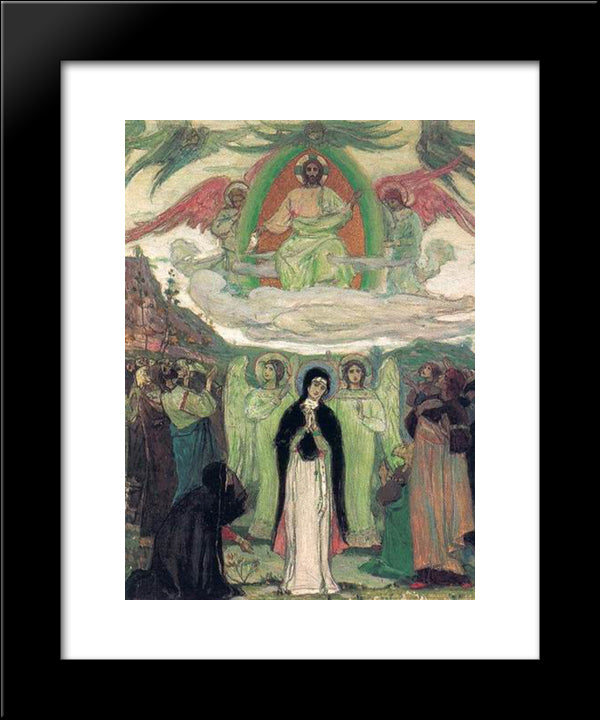 Ascension 20x24 Black Modern Wood Framed Art Print Poster by Nesterov, Mikhail