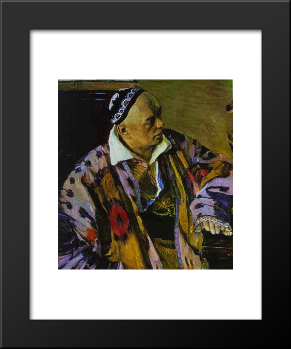 Portrait Of Alexey Shchusev 20x24 Black Modern Wood Framed Art Print Poster by Nesterov, Mikhail