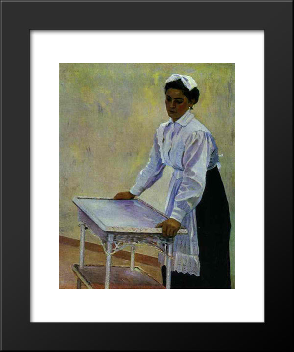 Sasha 20x24 Black Modern Wood Framed Art Print Poster by Nesterov, Mikhail