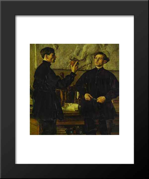 The Korin Brothers 20x24 Black Modern Wood Framed Art Print Poster by Nesterov, Mikhail