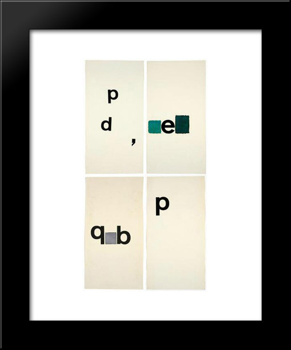 Untitled (Toquinho) 20x24 Black Modern Wood Framed Art Print Poster by Schendel, Mira