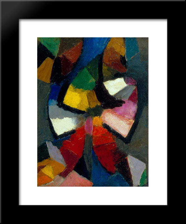 Synchromy No. 6 20x24 Black Modern Wood Framed Art Print Poster by Russell, Morgan