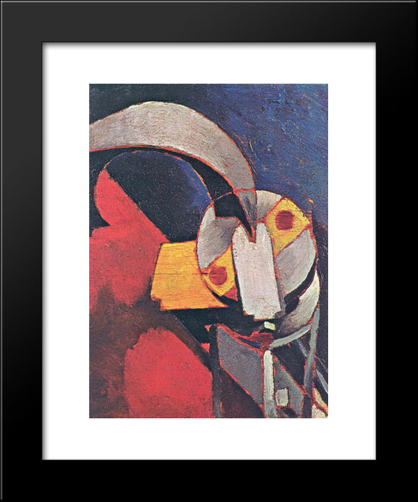 Machine Form 20x24 Black Modern Wood Framed Art Print Poster by Shamberg, Morton