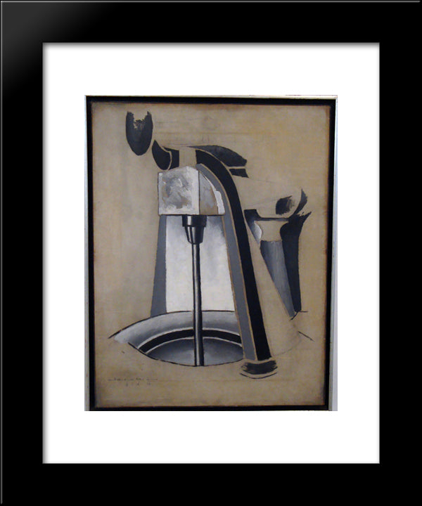 Painting Vii 20x24 Black Modern Wood Framed Art Print Poster by Shamberg, Morton