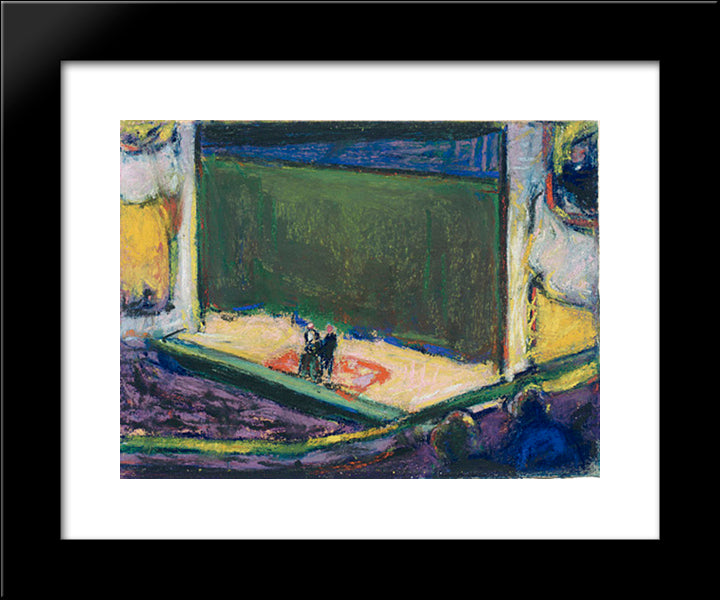 View From The Side Boxes (Opera), Philadelphia 20x24 Black Modern Wood Framed Art Print Poster by Shamberg, Morton