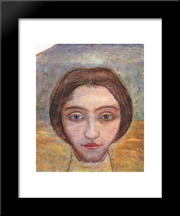 Portrait Of A Woman 20x24 Black Modern Wood Framed Art Print Poster by Boichuk, Mykhailo