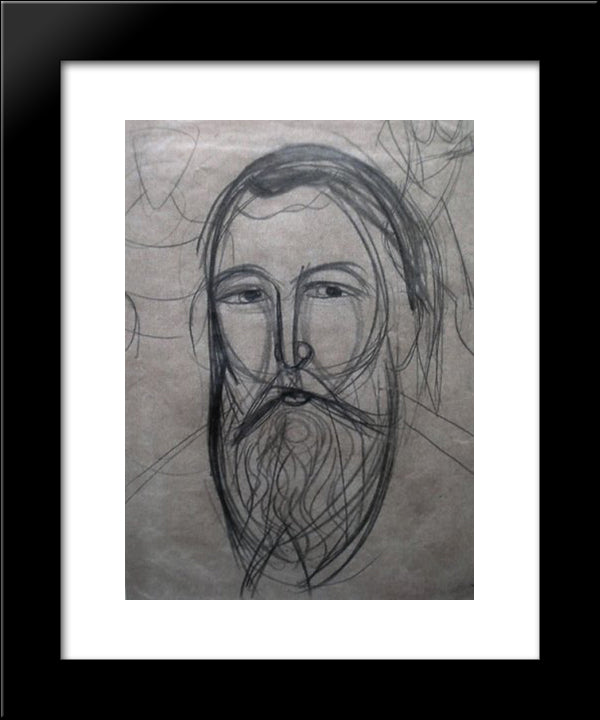 Portrait Of Andriy Sheptytsky 20x24 Black Modern Wood Framed Art Print Poster by Boichuk, Mykhailo