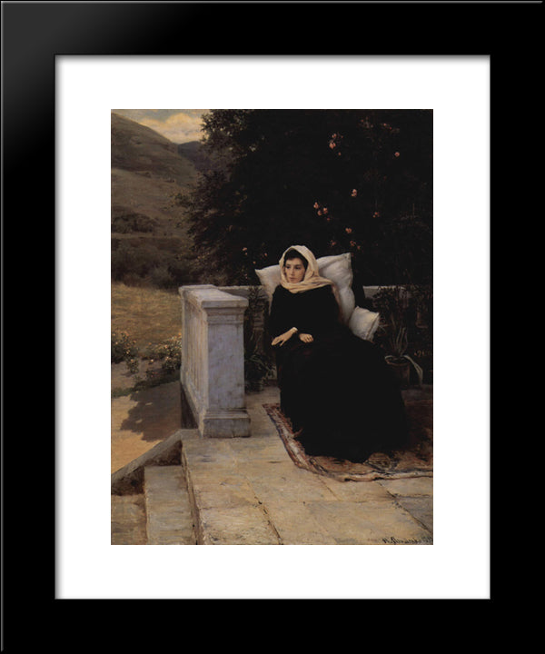 In The Warm Land 20x24 Black Modern Wood Framed Art Print Poster by Yaroshenko, Mykola