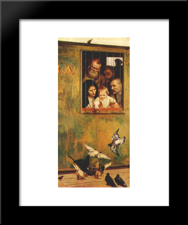 Life Is Everywhere 20x24 Black Modern Wood Framed Art Print Poster by Yaroshenko, Mykola