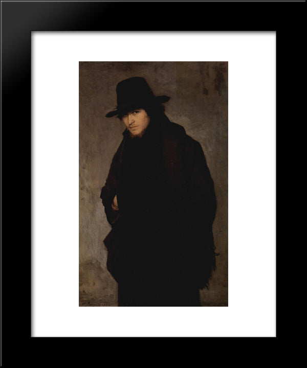 The Student 20x24 Black Modern Wood Framed Art Print Poster by Yaroshenko, Mykola
