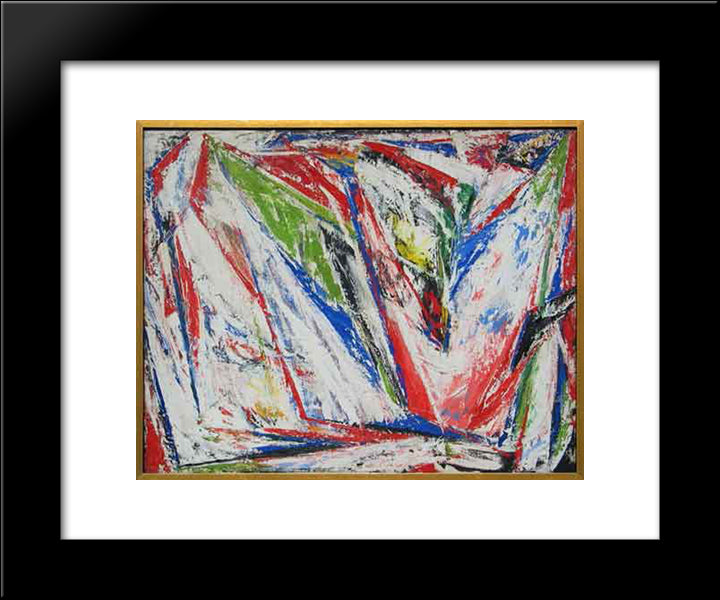 Untitled #2 (1947 - 1949) 20x24 Black Modern Wood Framed Art Print Poster by Stout, Myron