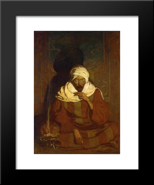 A Hindu Mystic 20x24 Black Modern Wood Framed Art Print Poster by Wyeth, N.C.